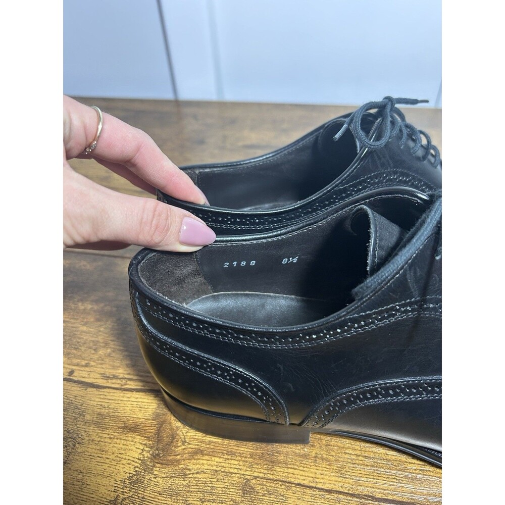 To Boot New York Adam Derrick Black Leather Oxfords Men's Shoes Sz 8.5 Italian - Picture 6 of 10